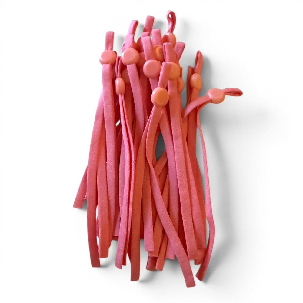 Pink Elastic Adjustable Pull Tab Crafting Masks Sewing Lot Of 19